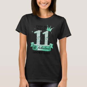 11 & Fabulous I Türkise White Party Group Foto T-Shirt