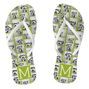 11 Foto-Collage - Minimales Raster mit Text Flip Flops