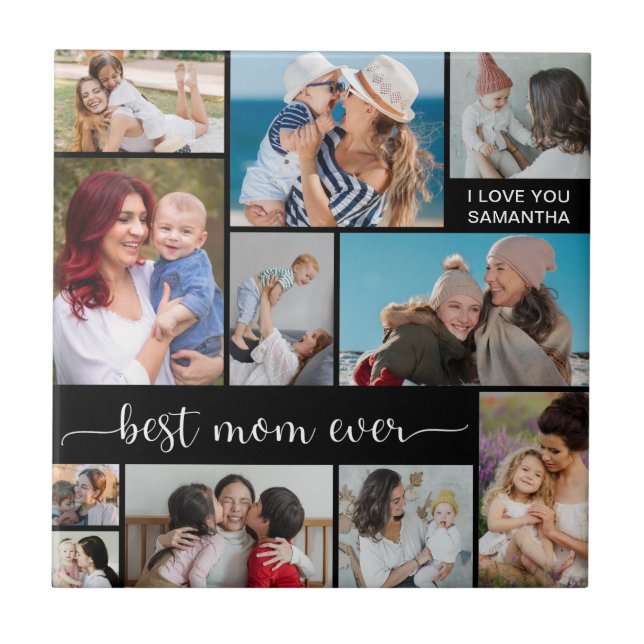 11 FotoCollage Beste Mama je Fliese (Vorderseite)