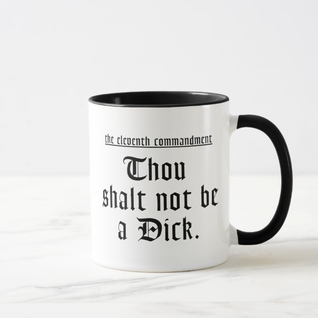 11. Gebot-Tasse Tasse (Rechts)