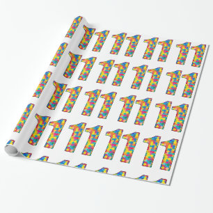 11. Geburtstag Autismus Beilage für Junge Mädchen Geschenkpapier
