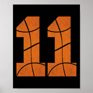 11. Geburtstag Basketball Boys Kinder Poster