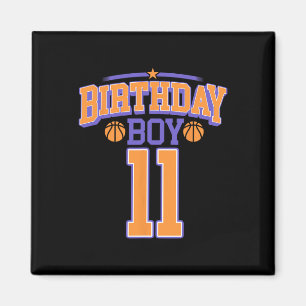 11. Geburtstag Boy Bysketbyll Lover 11 Jahre Altes Magnet