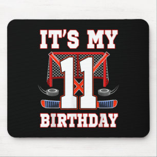 11. Geburtstag Eishockeyspieler 11 Jahre altes Par Mousepad