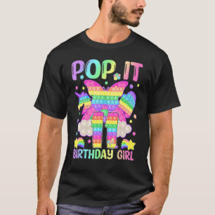 11. Geburtstag Fidget Toy Pop It Birthday Girl 11  T-Shirt