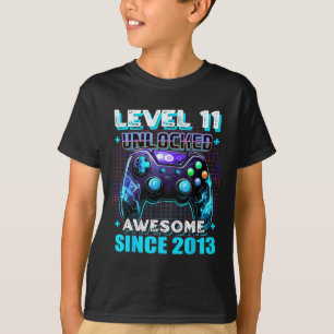 11. Geburtstag Gamer 11 Jahre Alter Sonntagsjunge T-Shirt