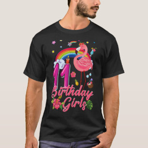 11. Geburtstag Girls Flamingo 11 Jahre alt tropisc T-Shirt