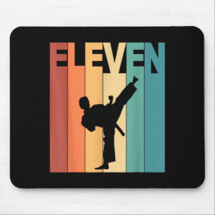 11. Geburtstag Karate Taekwondo Thema 11 Jahre alt Mousepad