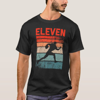 11. Geburtstag Retro American Football 11 Jahre al T-Shirt