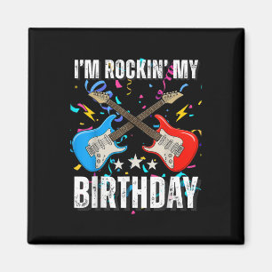 11. Geburtstag Rock-Musik Geburtstagsjunge Musiker Magnet