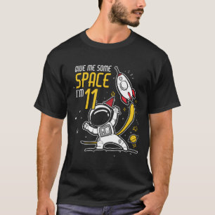 11. Geburtstag Shirt Junge 11 Jahre alter Weltraum