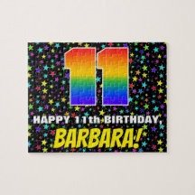 11. Geburtstag — Spaß, farbenfrohe Sternenweltenmu