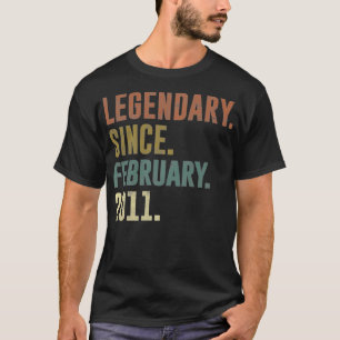 11. Geburtstag Vintager Legendär seit Februar 2010 T-Shirt