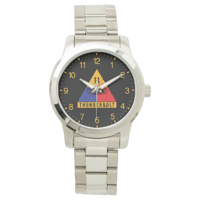 11. gepanzerte "Donnerbolzen"-Division Distressed Armbanduhr (Vorderseite)