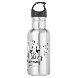 11. Hochzeitsfest aus Stahl Edelstahlmatte Edelstahlflasche