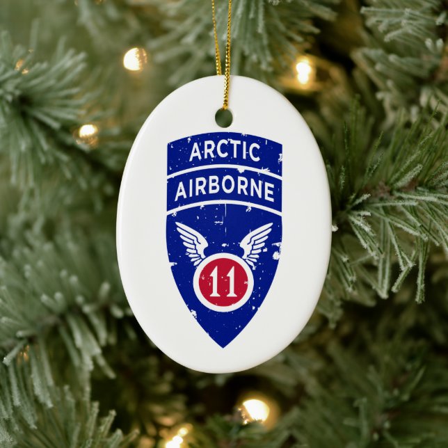 11. Im Flugzeug Abteilung "Arktische Engel" erschü Keramik Ornament (Baum)