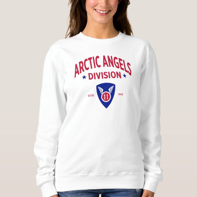 11. Im Flugzeug Abteilung Arktische Engel Frauen Sweatshirt (Vorderseite)