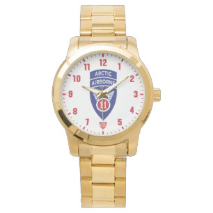 11. Im Flugzeug "Arktische Engel" Division Gold Armbanduhr