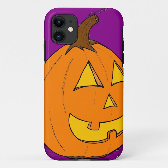 11 Jack o' Lantern violet iPhone 5 Coque à peine là (Dos)