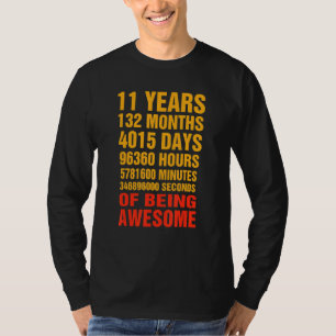 11 Jahre 132 Monate Phantastisch 11. Geburtstag T-Shirt