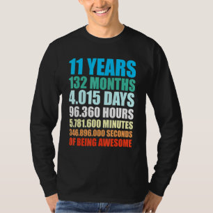 11 Jahre 132 Monate Phantastisch 11. Geburtstag T-Shirt