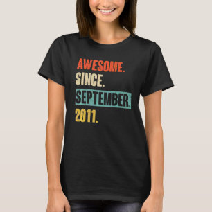 11 Jahre alt 11. Geburtstag Phantastisch seit Sept T-Shirt