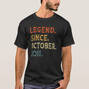 11 Jahre alt 11. Geburtstag seit 2. Oktober T-Shirt