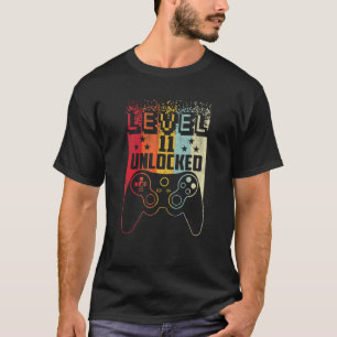 11 Jahre alt Stufe 11 Entsperrter 11. Geburtstag J T-Shirt