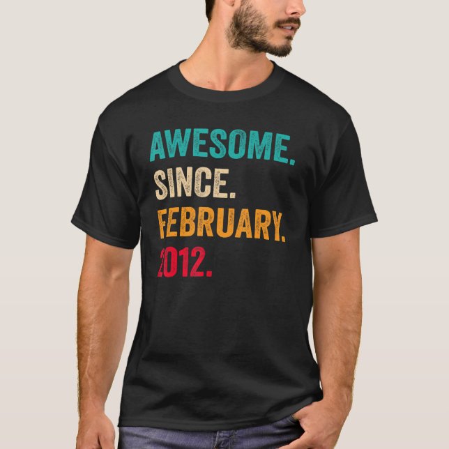 11 Jahre alte 11. Jungen Phantastisch seit Februar T-Shirt (Vorderseite)