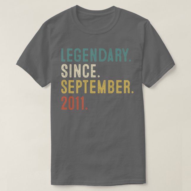 11 Jahre alte Geschenklee seit September 2011 11. T-Shirt (Design vorne)