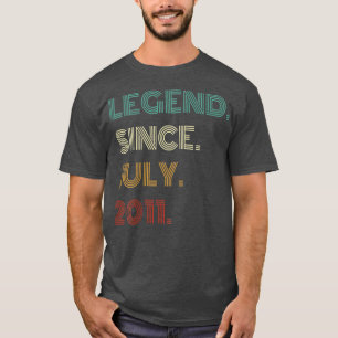 11 Jahre alte Legende seit Juli 2011 11. Geburtsta T-Shirt