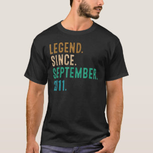 11 Jahre alte Legende seit September 2011 11. Bir T-Shirt