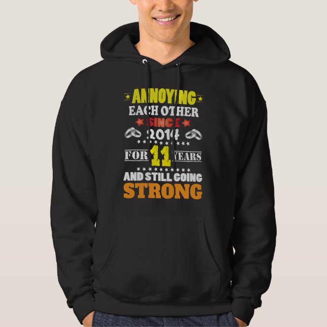 11 Jahre Annadigung für 11. Hochzeit Hoodie (Vorderseite)
