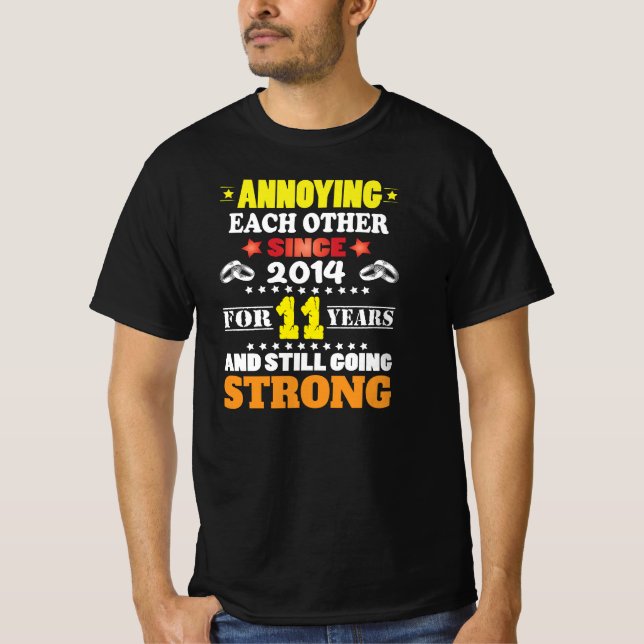 11 Jahre lang Annadigung für 11. Weddi T-Shirt (Vorderseite)