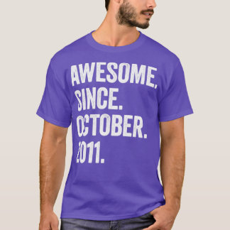 11 Jahre Phantastisch seit Oktober 2011 11. Geburt T-Shirt