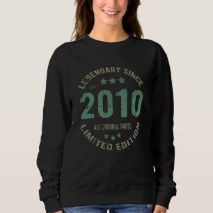 11-jähriger Tag 2010 Legende seit 11. Geburtstag Sweatshirt