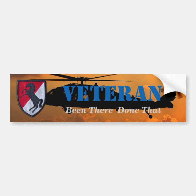 11. Kavallerie-Luftkav-Veteranen Autoaufkleber (Vorne)