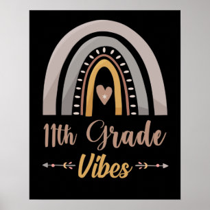 11. Klasse Vibes Elfte Klasse Zurück zur Schule Poster