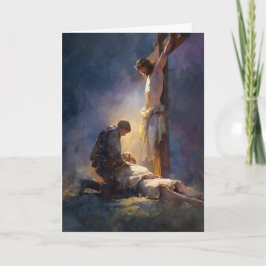 11. Kreuzwegstation - Jesus wird ans Kreuz genagel Karte