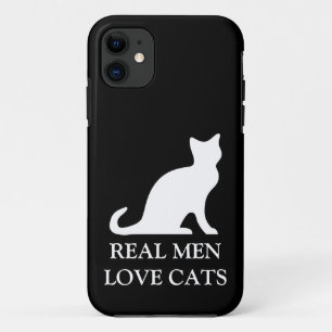 11 Les vrais hommes aiment les chats coque iphone