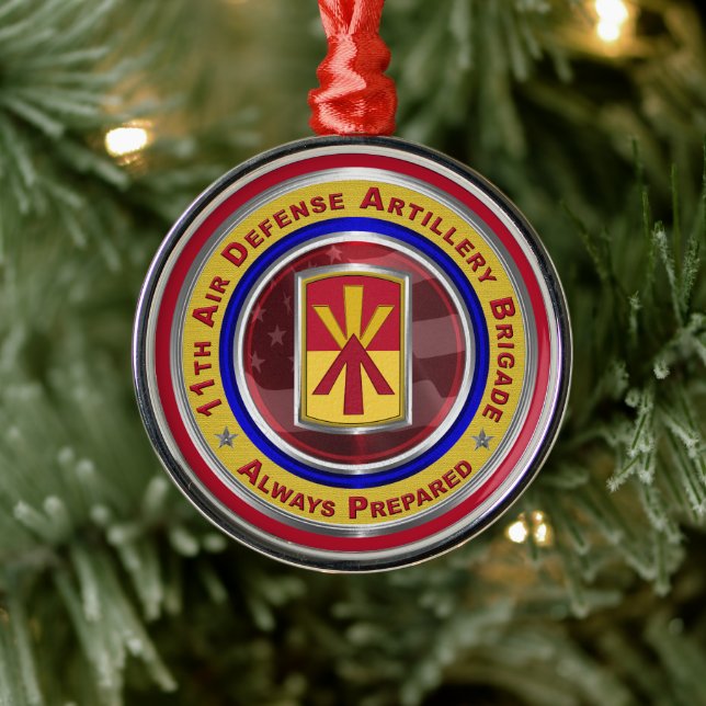 11. Luftverteidigungsbrigade Ornament Aus Metall (Baum)