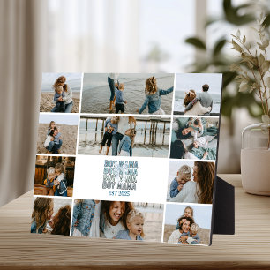 11 Mama-Kollage mit individuellem Foto Fotoplatte