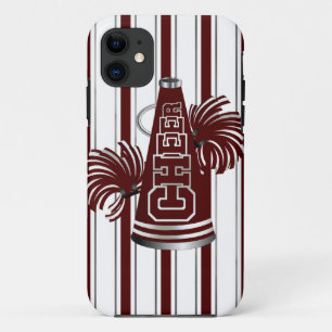 11 Maroon & Pom-pom girl blanc iPhone 5 Coque