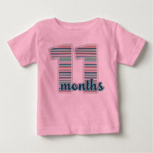 11 Monate Meilenstein Baby T - Shirt