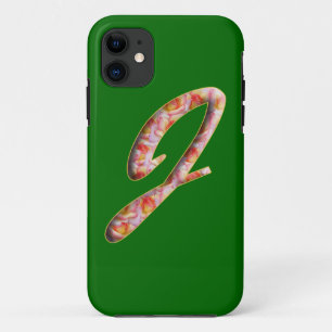 11 Monogramme J en Motif Rose Iphone 5 Coque