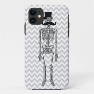 11 Moustache humoristique sur le coque iphone gris