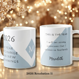 11. New Year Resolution for 2026 Year of Change Kaffeetasse