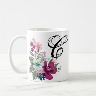  11 Oz. Fleur tropicale de la Mug de Café sur blan