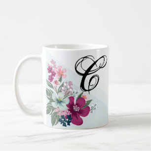  11 Oz. Fleur tropicale de la Mug de café sur Blue