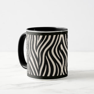 11 OZ. KAFFEE-TASSE - "ZEBRA-DRUCK" TASSE